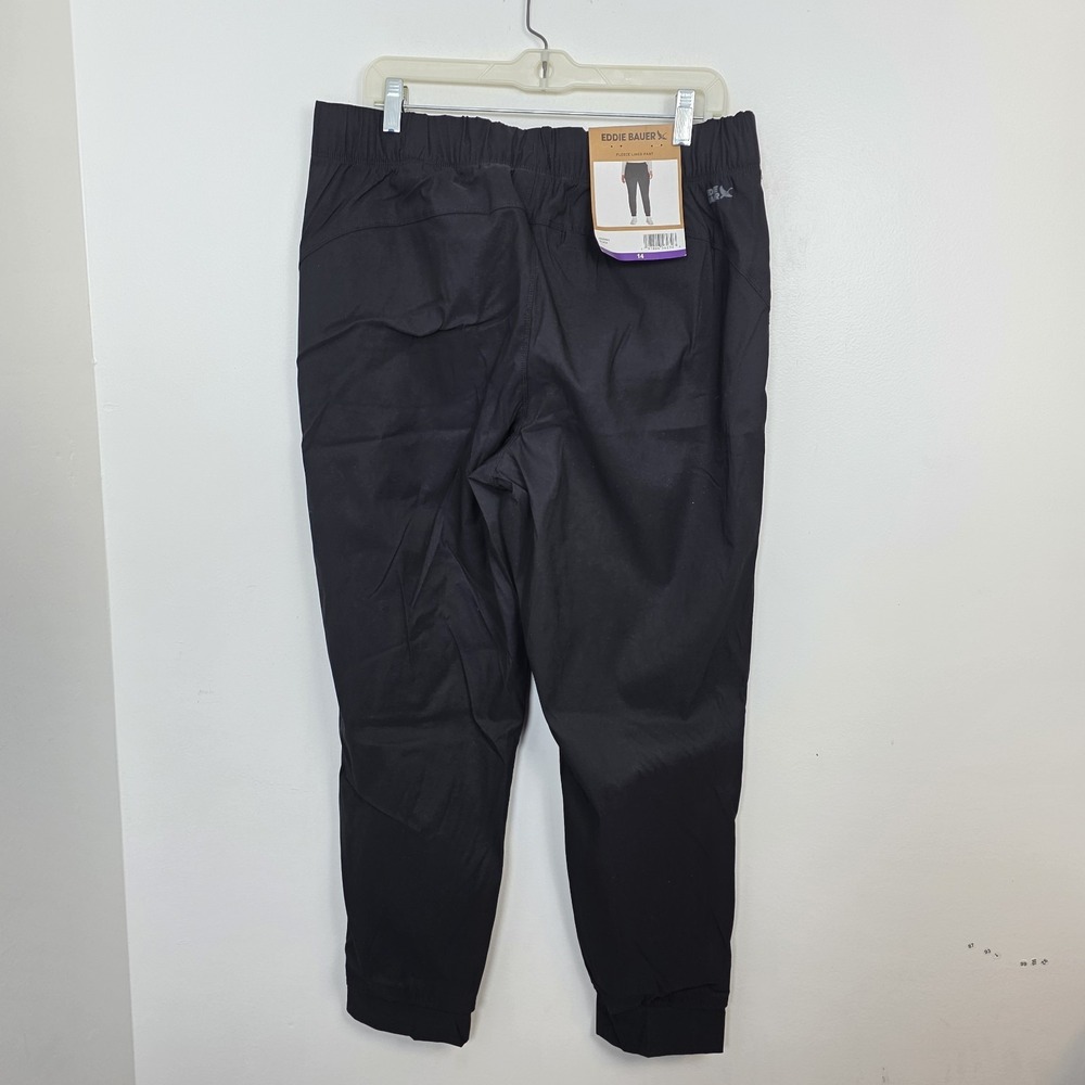 Eddie Bauer Black Fleece Lined Rainier Outdoor Athleisure Hiking Joggers Size 14 - Picture 6 of 8